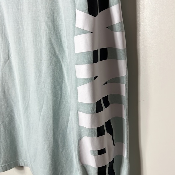 Victoria’s Secret PINK. Light blue sweatshirt with hoodie - Picture 4 of 6